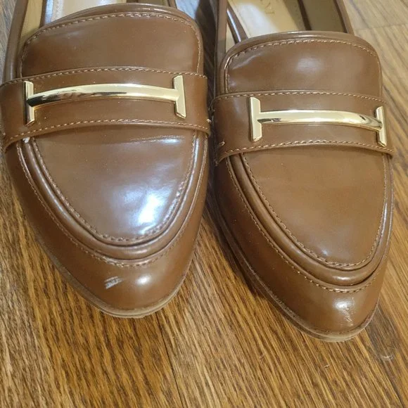 Alfani Womens Ameliaa Loafers Brown or Cognac 5 M - Picture 3 of 6